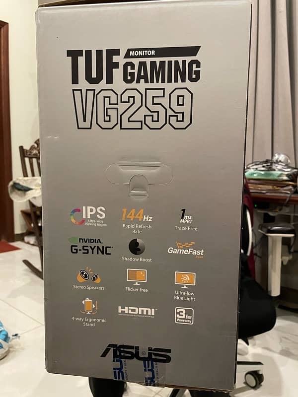 Asus Tuf VG259q Gaming Monitor 144hz 4