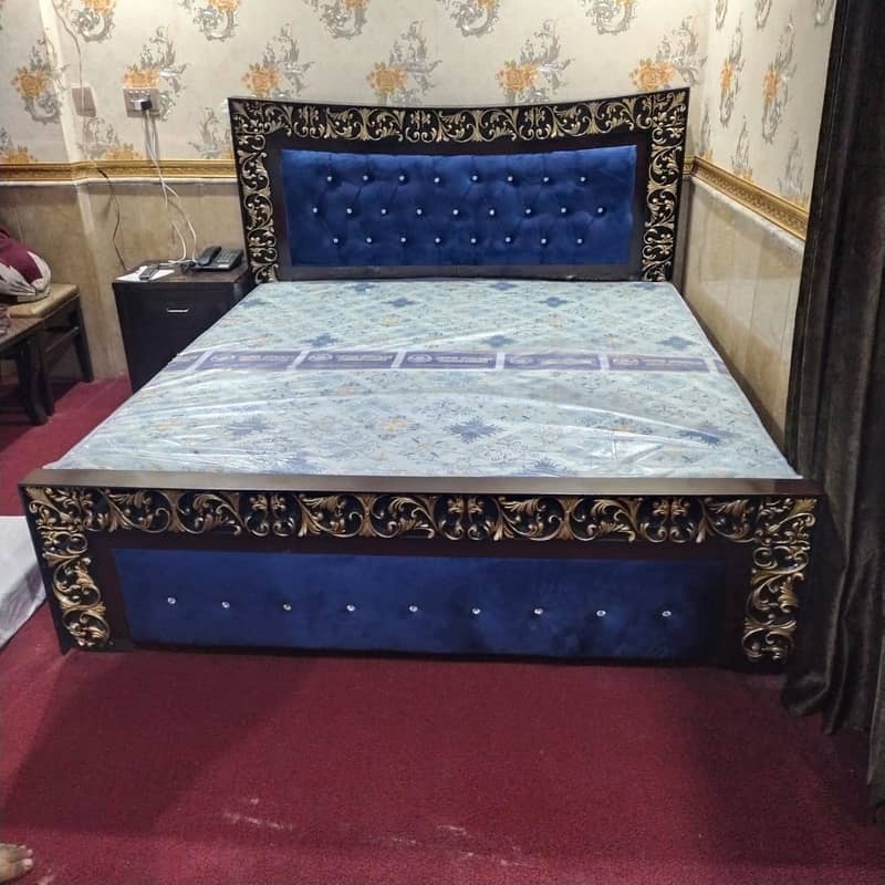 double bed / wooden bed / factory rates / turkish bed / poshish bed 17