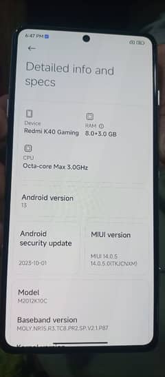 Xiaomi Redmi K40 Gaming