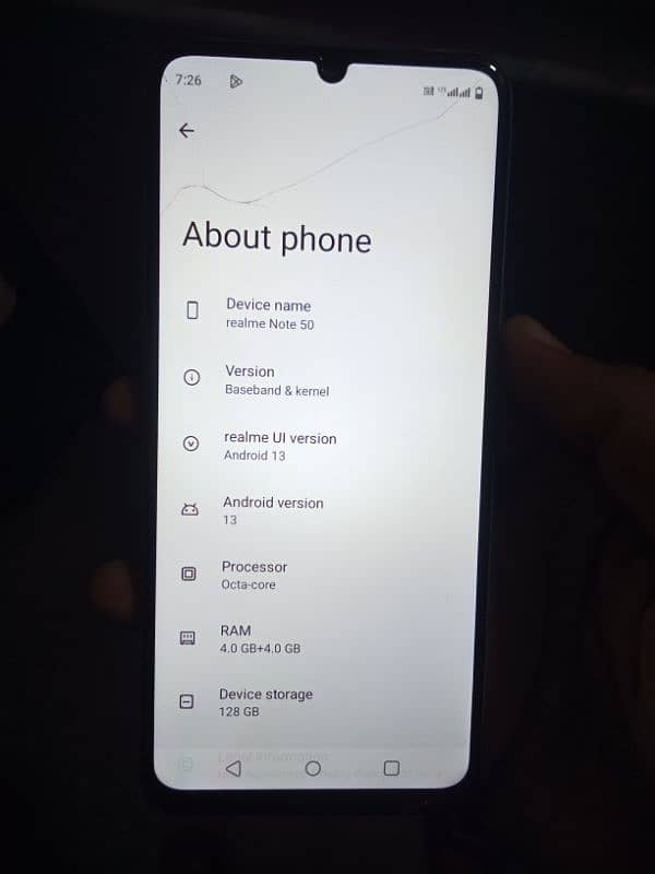 Realme note 50 condition 10/10 with original box and charger 3