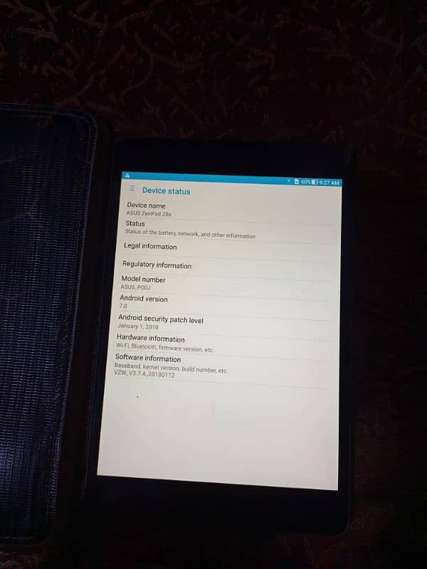 Asus Tablet 3GB Ram 16GB Rom excellent performance excellent cameras. 13