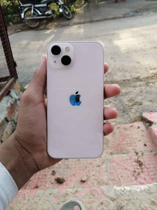 iPhone 13 simple , baby pink color , 128GB ,JV , LLA model 4