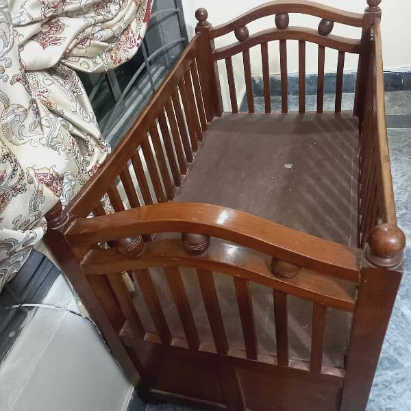 Wooden Baby Cot (Crib) 1