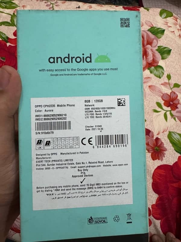 OPPO Reno 6 - 8GB RAM, 128GB Storage - PTA Approved 3