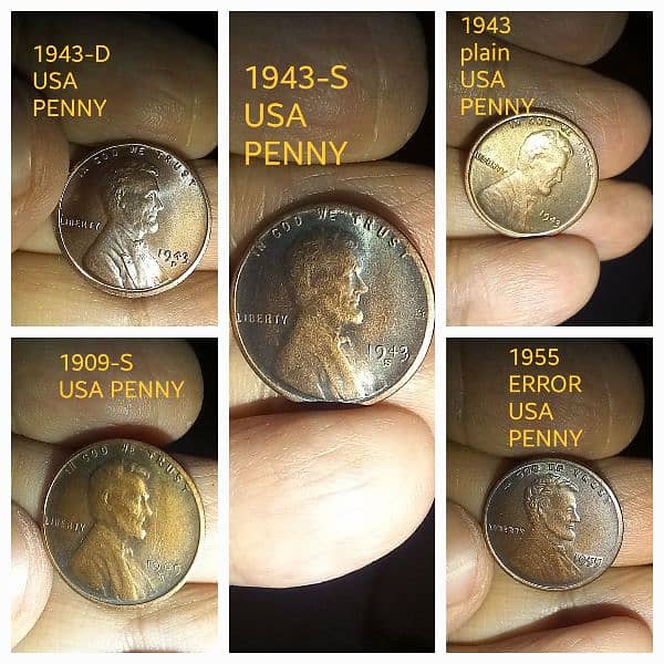 American Pennies Old, Rare and Antique Reproduction Coins as Original 1