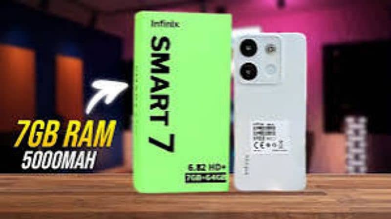 Infinix smart 7 4+3=7. . . 64 Gujranwala murali wala side. 1