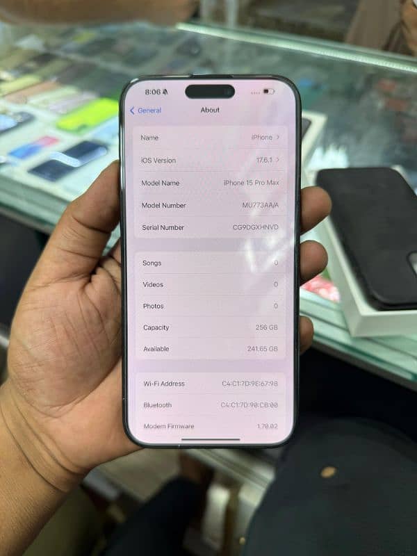 I Phone 15 Pro Max PTA 256GB 5