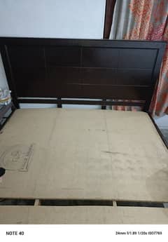 Used King Size bed with Spring Mattress