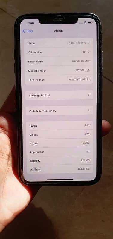 Iphone XS Max 256 GB Factory Unlocked. 5