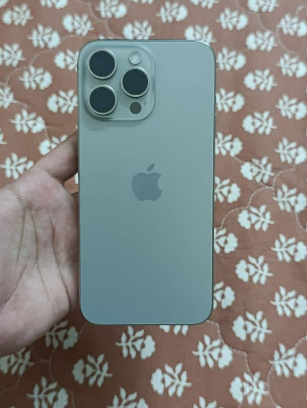 iphone 15 pro max 256gb (Pta Approved) Natural Titanium 0