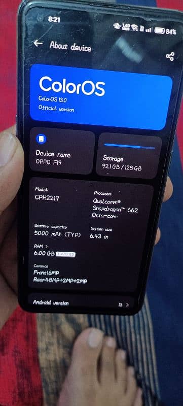oppo F19 6/128 1