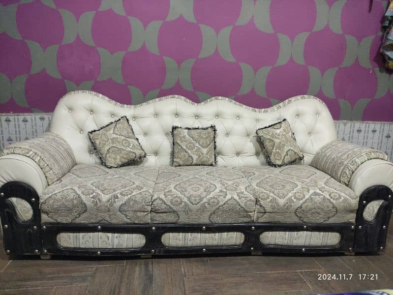 Sofa Set And king Size bed with side tables 10