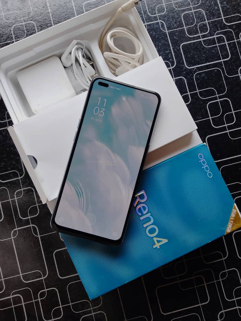 oppo Reno 4 8GB RAM 128 GB memory 0308=8743=768 0