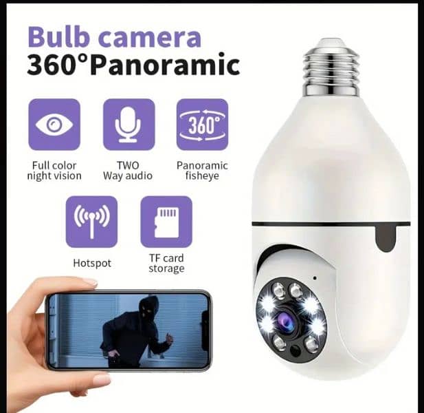 Best Smart  Security Camera with Mobile Control ON - 360° Pan/Tilt 0