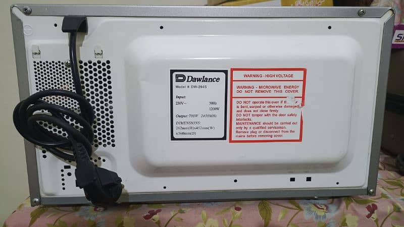 Dawlance microwave oven 4