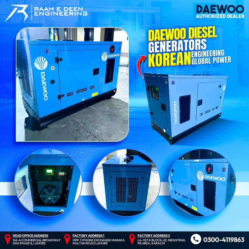 Daewoo Generator|Commercial Generators|10kvaTo 60kva|Diesel Generator 5