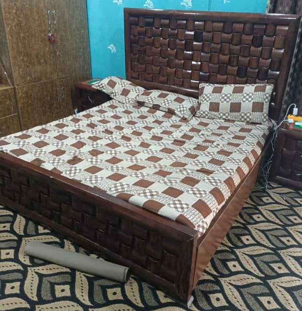 King Size Double Bed with Mattress 2