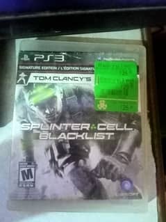 Tom Clancy: Splinter cell Blacklist PS3 Game CD