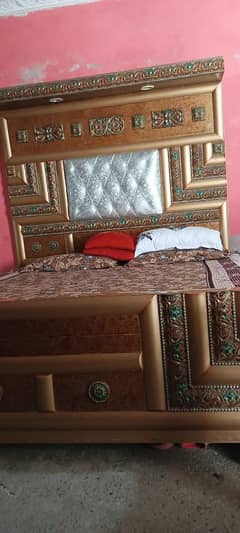 Bed set with tables, sofa set , istri stand, Dressing table with box ,