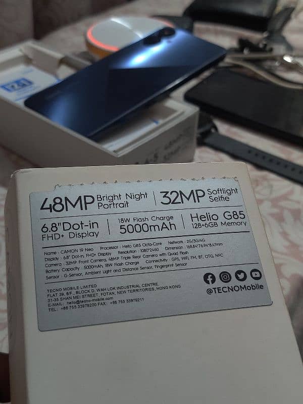 Tecno camon 19 neo 6/128. need cash 7