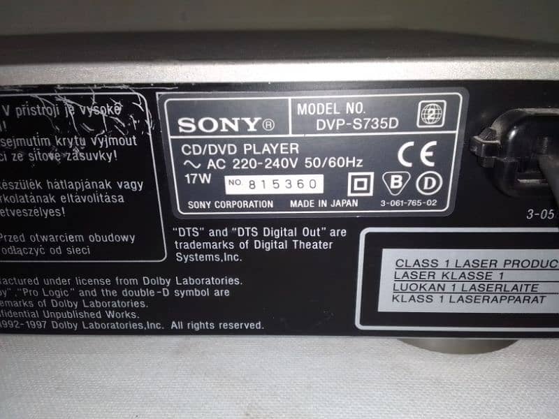 Sony 5.1 DVD Player 15