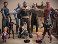 ASSORTED ACTION FIGURES SUPER HERO COLLECTION FOR ENTHUSIASTICS!