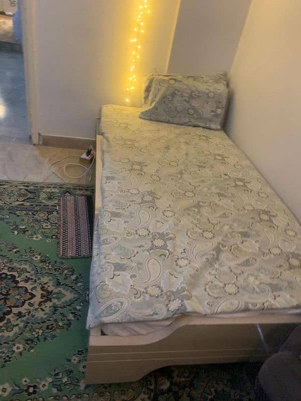 two single bed with mattress good condition 0