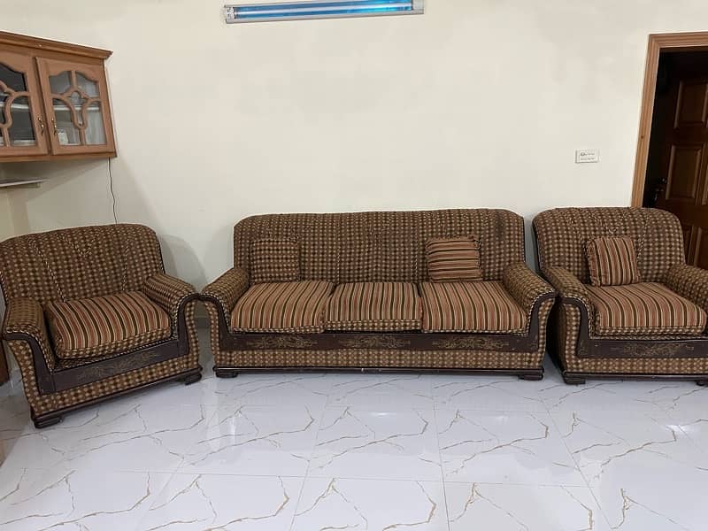 solid wooden  5 seater sofa set 2