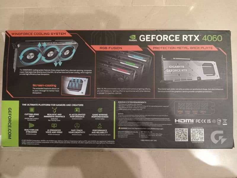 NVIDIA GIGABYTE GEFORCE RTX 4060 1