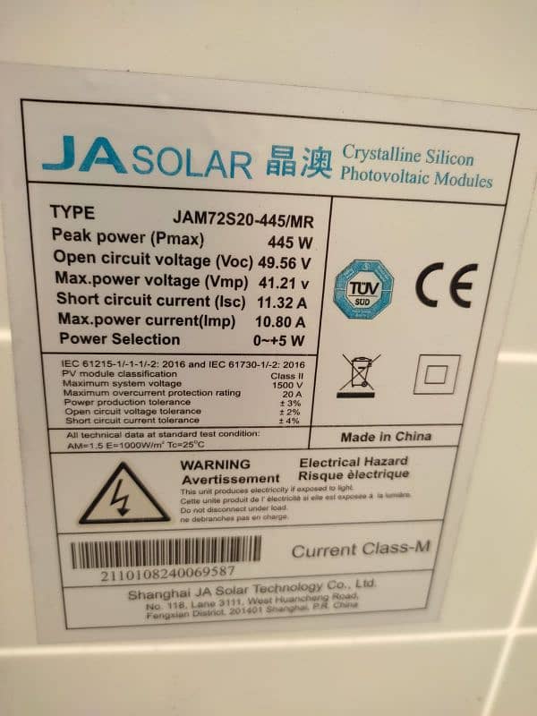 JA solar panels 450 watts for sale 0