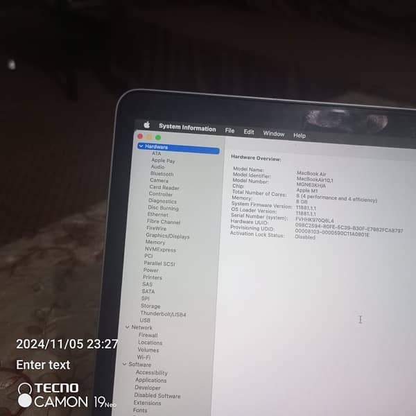 Macbook Air M1 8