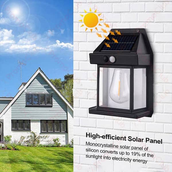 Solar Wall Lamp Outdoor Waterproof Solar Lamp LED Luminous Decoration 2