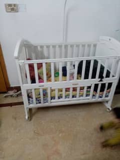 wooden crib