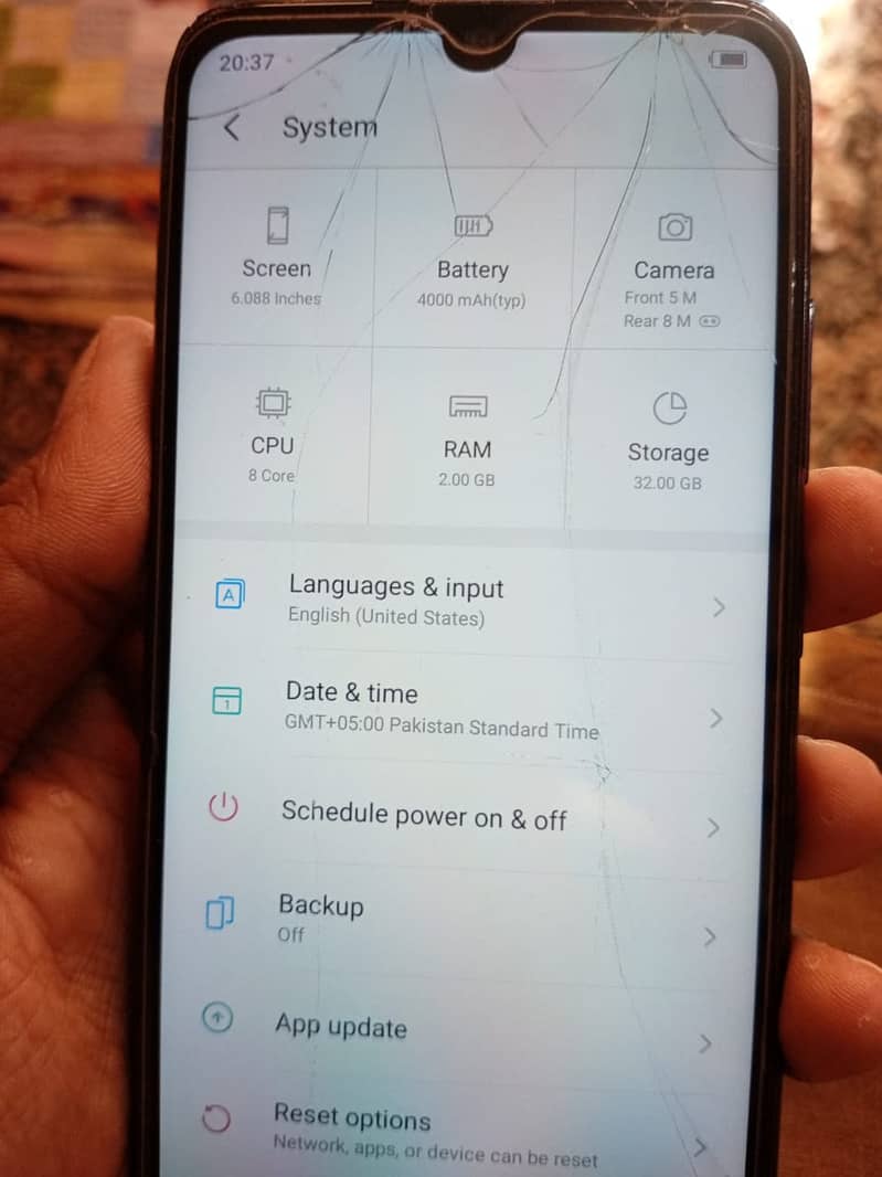 Itel vision 2ram 32GB 1