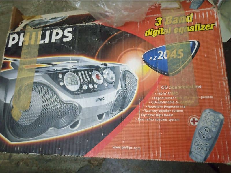 Philips Tape record, Emergency light with fan FM Radio 1