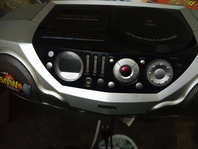 Philips Tape record, Emergency light with fan FM Radio 5