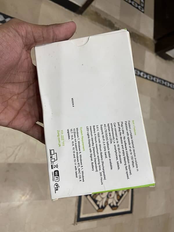 Zong MBB Internet Device With Box 4