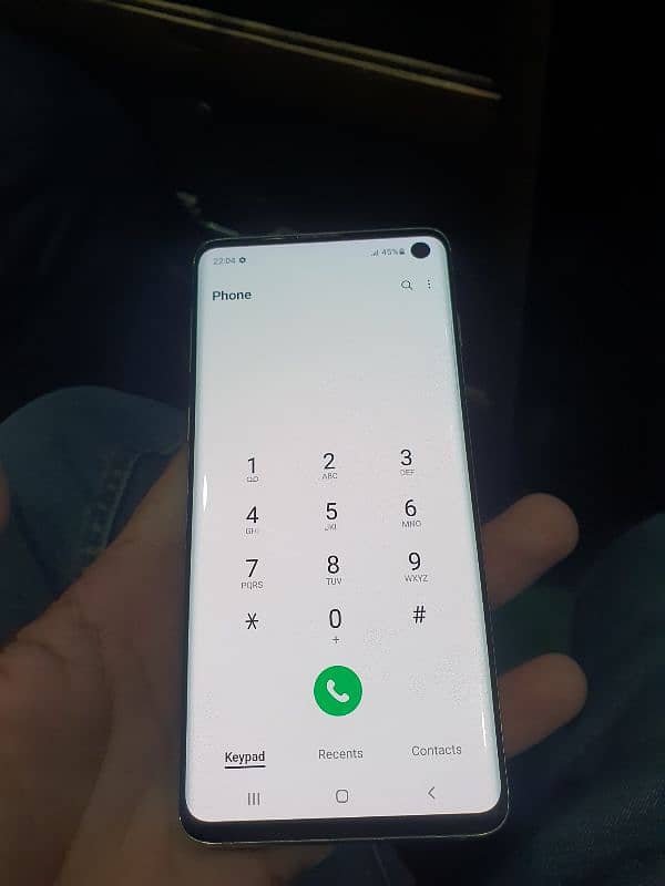 Samsung S10 8gb 128gb  sky blue dual sim working he but non pta 6