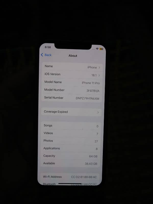 Iphone 11 Pro 64GB 18