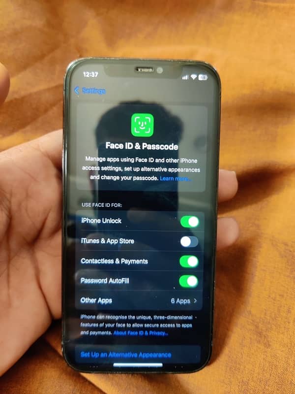 I phone 12 pro pta aproved 256 gb with boxx1501 9