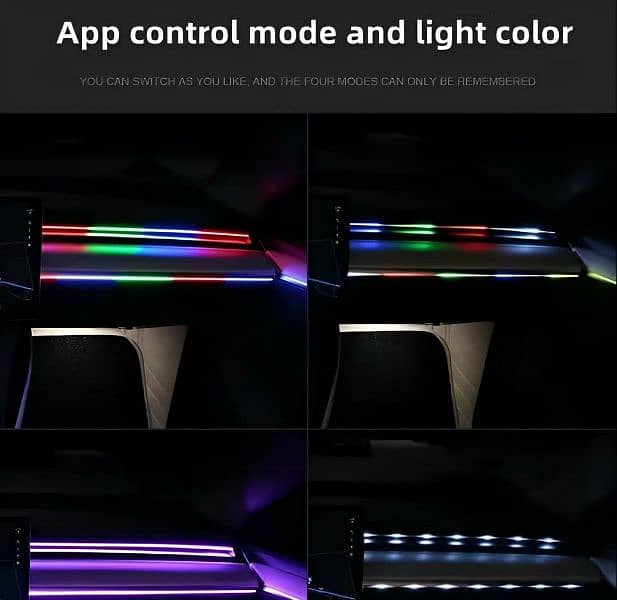 1 pc app control symphony Atmosphere light car interior light 1