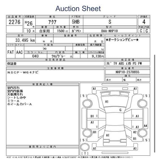 Toyota Aqua 2014 S WHITE FULL ORIGNAL 19