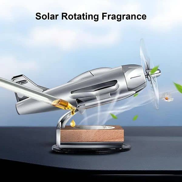 solar power aeroplane car air freshener 2