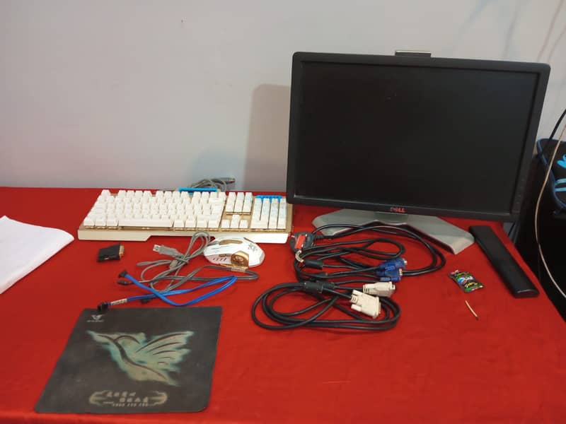 Dell 19inch LED 75Hz, Mechanical RGB Gaming Keyboard, FREE CABLES 0