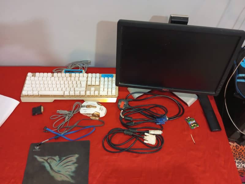 Dell 19inch LED 75Hz, Mechanical RGB Gaming Keyboard, FREE CABLES 6