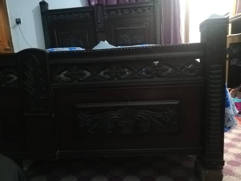 Wooden Double Bed 2