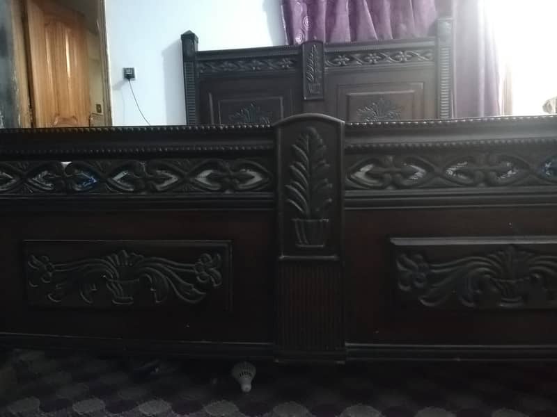 Wooden Double Bed 3