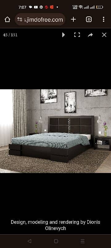 Bed king size Chen one inspired design 2