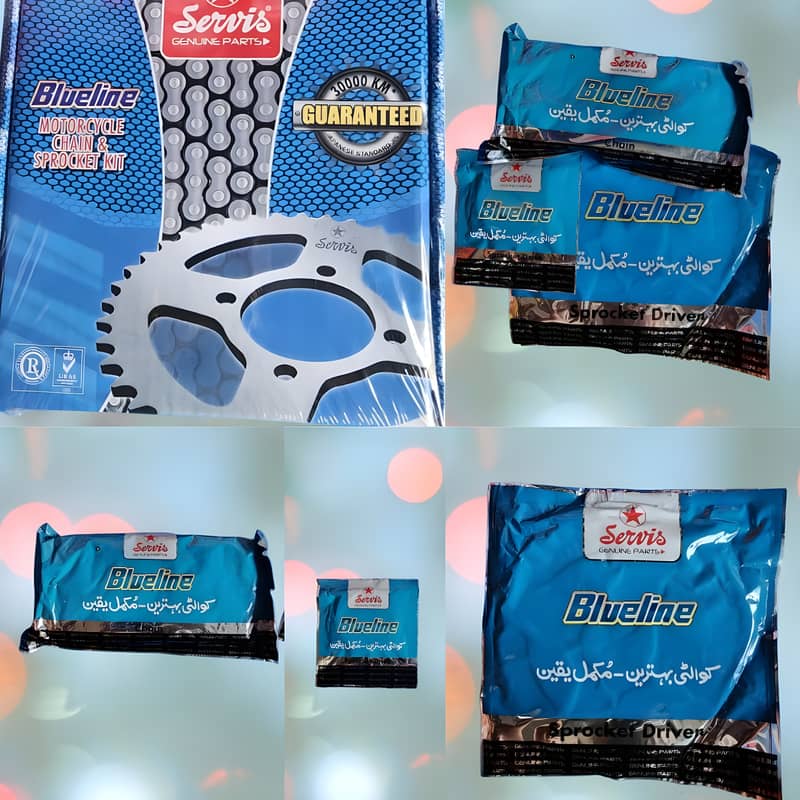 Service Chain Garrai Set (Chain Sprocket Kit) For 70CC and 125CC 0