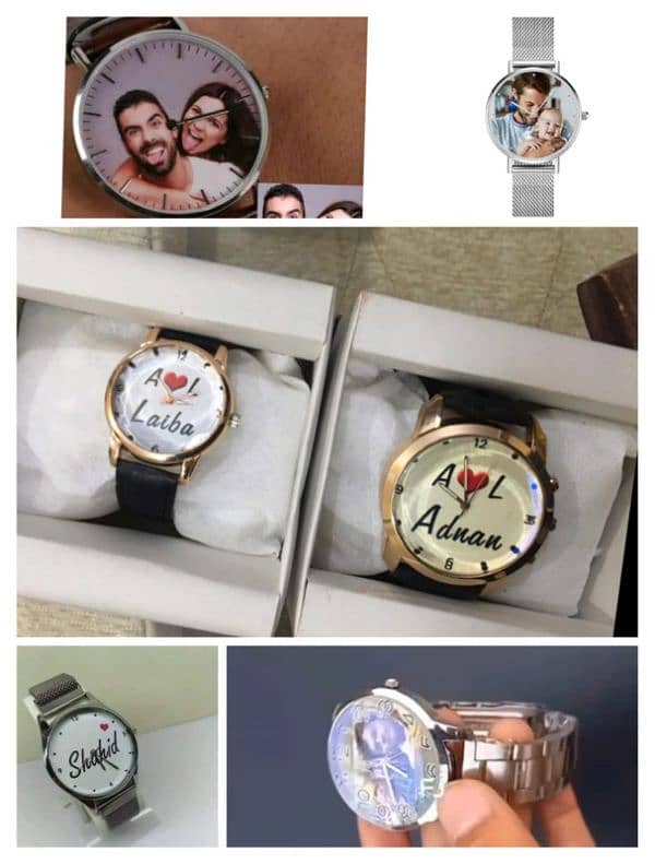 *Article Name* Customized Picture/Name Hand Watch 5